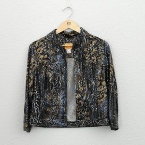 90’s/00’s Brown and Blue Sparkle Jacket - Ruby Rd.